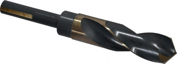 Triumph Twist Drill 094161 Reduced Shank Drill Bit 61/64'' Dia, 1/2'' Shank Dia, 118 °, High Speed Steel