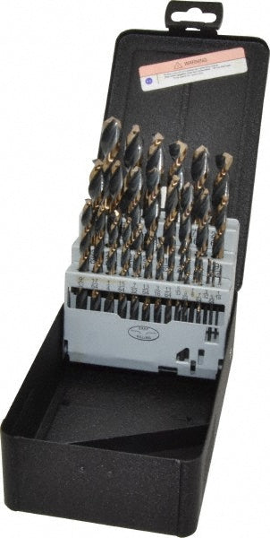 Triumph Twist Drill 099101 Drill Bit Set  Reduced Shank Drill Bits,  29.0 Pc,  135 deg, High-Speed Steel