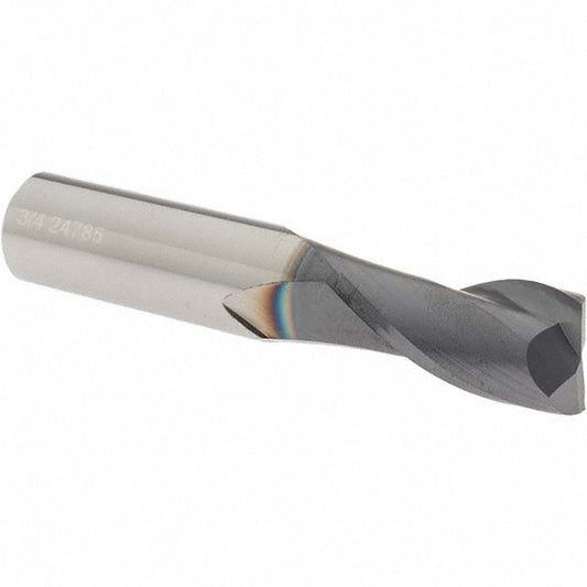 OSG 402-750011 Square End Mill 3/4'' Dia, 1-1/2'' LOC, 3/4'' Shank Dia, 4'' OAL, 2 Flutes, Solid Carbide