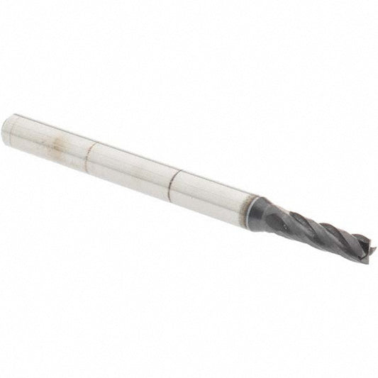 OSG 404-093811 Square End Mill 3/32'' Dia, 5/16'' LOC, 1/8'' Shank Dia, 1-1/2'' OAL, 4 Flutes, Solid Carbide