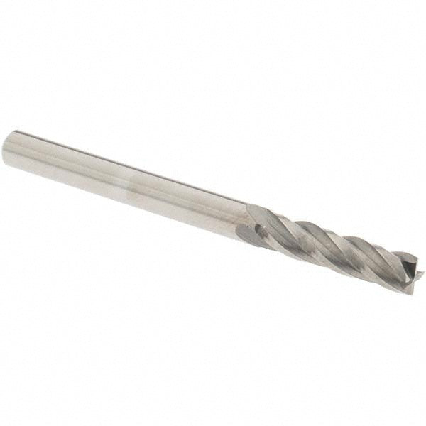OSG 404-1250 Square End Mill 1/8'' Dia, 1/2'' LOC, 1/8'' Shank Dia, 1-1/2'' OAL, 4 Flutes, Solid Carbide