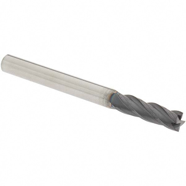 OSG 404-187511 Square End Mill 3/16'' Dia, 5/8'' LOC, 3/16'' Shank Dia, 2'' OAL, 4 Flutes, Solid Carbide