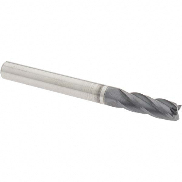 OSG 404-250011 Square End Mill 1/4'' Dia, 3/4'' LOC, 1/4'' Shank Dia, 2-1/2'' OAL, 4 Flutes, Solid Carbide