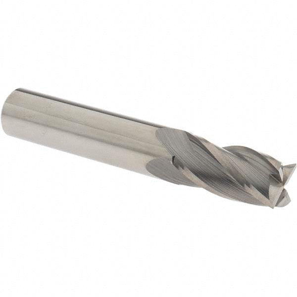 OSG 404-5000 Square End Mill 1/2'' Dia, 1'' LOC, 1/2'' Shank Dia, 3'' OAL, 4 Flutes, Solid Carbide