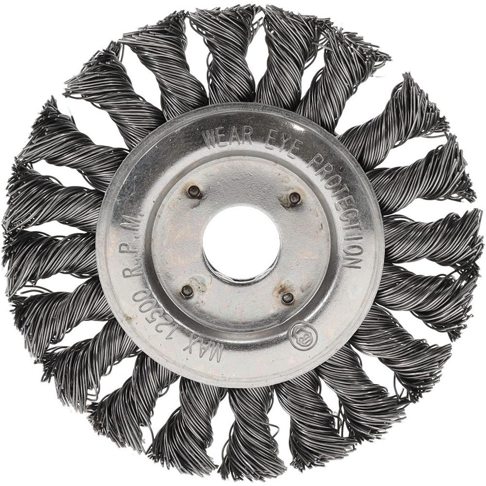 Value Collection S00651927 Wheel Brush 4" Wheel Dia, 1/2" Face Width, 0.0120" Wire Dia, Knotted