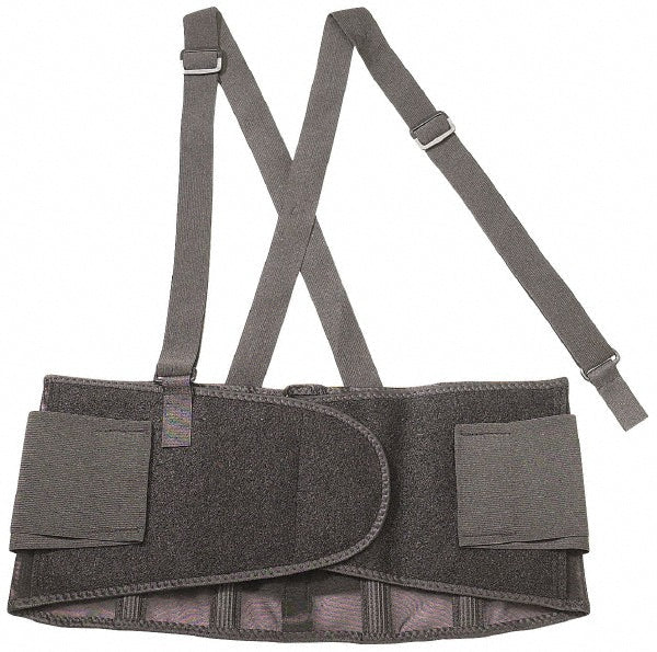 Ergodyne 11384 Back Support Belt with Adjustable Shoulder Straps, Large, 34 to 38" Waist, 7-1/2" Belt Width