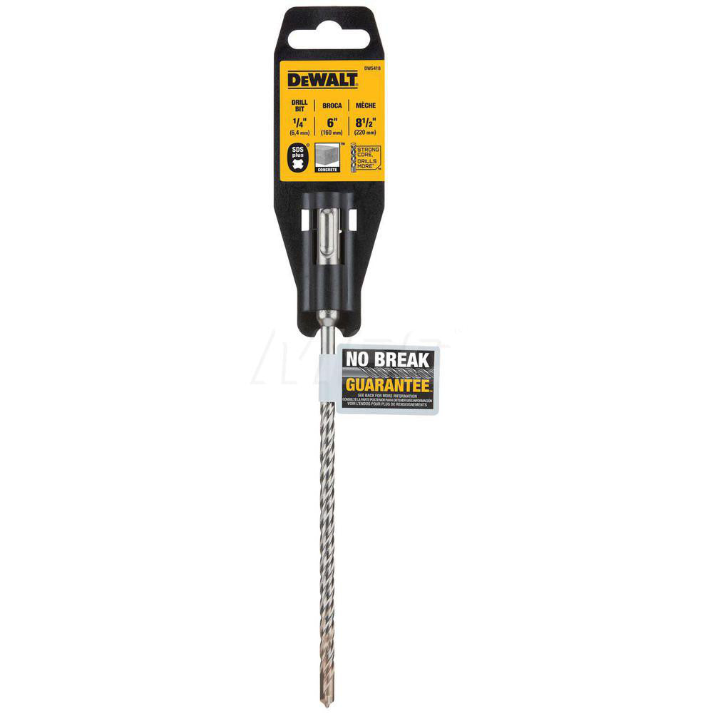 DeWALT DW5418 1/4" Diam, SDS-Plus Shank, Carbide-Tipped Rotary & Hammer Drill Bit