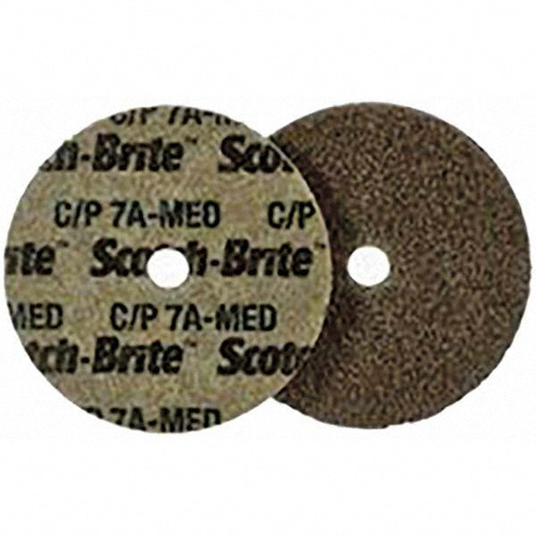 3M 7000045847 Deburring Wheel 3" Dia, 1/4" Face Width, 1/4" Hole, Density 7, Aluminum Oxide