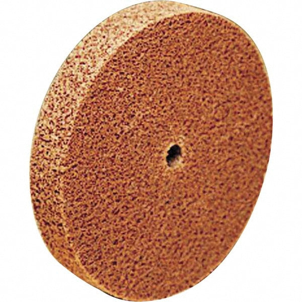 3M 7010365628 Deburring Wheel 1-1/2" Dia, 1/4" Face Width, 1/8" Hole, Density 5, Aluminum Oxide