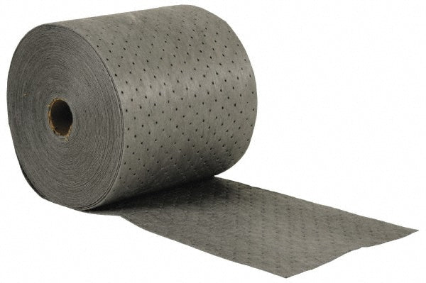 Brady SPC Sorbents MRO15-DP Sorbent Pad Universal Use, 15" Wide, 150' Long, 25 gal, Gray