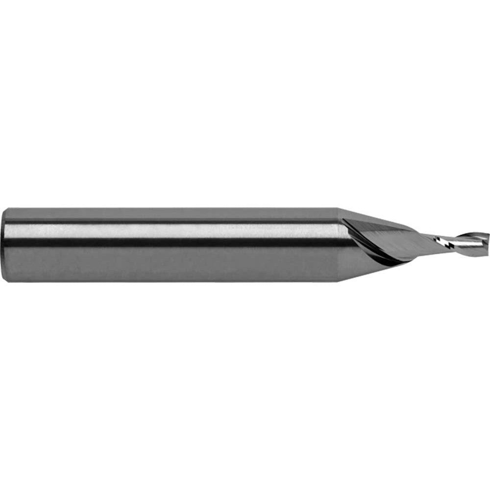 RobbJack T12-201-04 Square End Mill 1/8" Dia, 1/4" LOC, 2 Flute, Solid Carbide