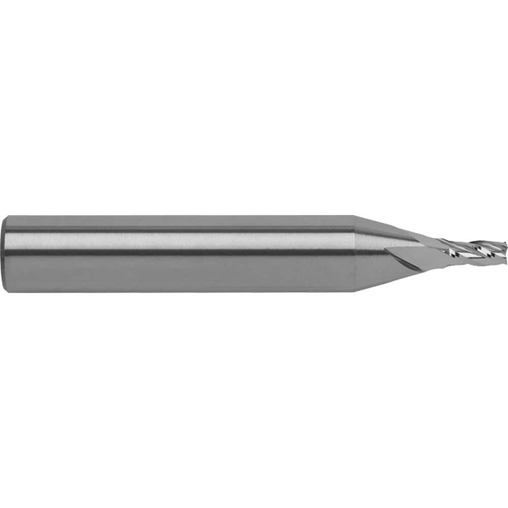 RobbJack T12-403-04 Square End Mill 1/8" Dia, 1/4" LOC, 4 Flute, Solid Carbide
