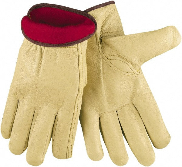 MCR Safety 3450XL Lined Drivers Gloves Size X-Large, Leather, Beige