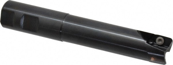 Kennametal 2267547 Indexable Square-Shoulder End Mill M1D100E1802W100L375, 1" Cut Dia, 18.03 mm Max Depth of Cut, 1" Dia Weldon Flat Shank