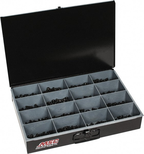 Value Collection NFC-KIT205 1,100 Piece Alloy Steel Button Head & Socket Head Cap Screw Assortment