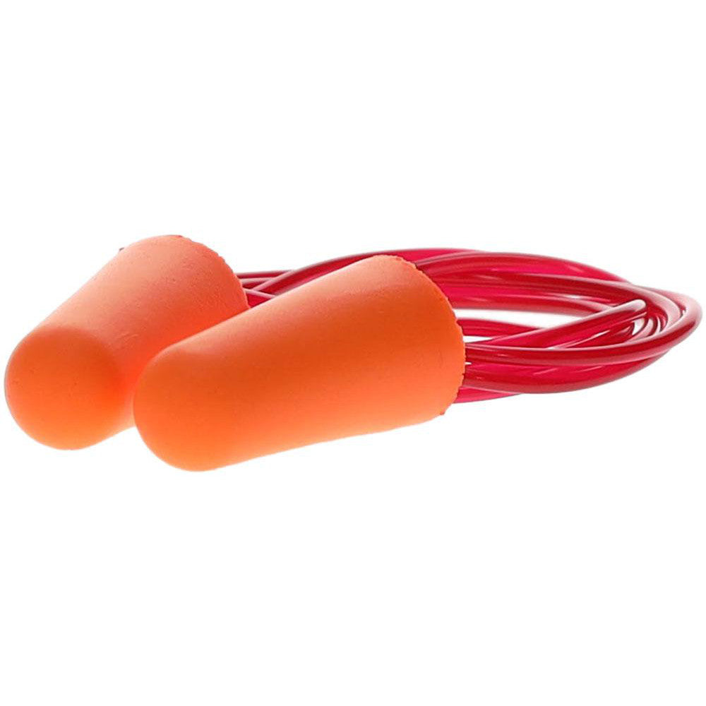 PRO-SAFE JY035C Earplugs 33 dB, Foam, Bullet, Roll Down, Corded,  n-Metal Detectable