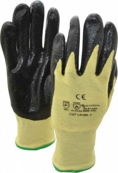 PRO-SAFE 09-K1450NB/XXL Cut-Resistant Gloves PRO-SAFE Size 2X-Large, ANSI Cut A2, ANSI Puncture 1, Nitrile, Kevlar