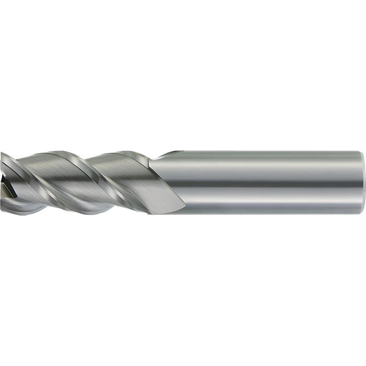 Kennametal 3658828 Corner Radius End Mill 3/8" Dia, 1-1/2" LOC, 0.03" Radius, 3 Flutes, Solid Carbide