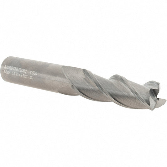 Kennametal 3658851 Corner Radius End Mill 3/4" Dia, 2-1/4" LOC, 0.06" Radius, 3 Flutes, Solid Carbide