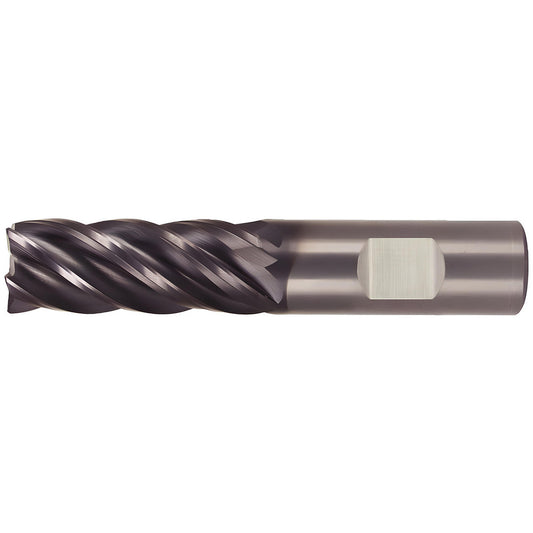 Kennametal 3580808 Corner Radius End Mill 3/4" Dia, 1-1/2" LOC, 0.03" Radius, 5 Flutes, Solid Carbide