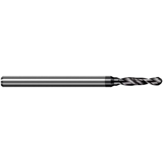Harvey Tool DDA2500-C4 Jobber Length Drill Bit 1/4" (0.2500) Dia, 130 deg, Solid Carbide