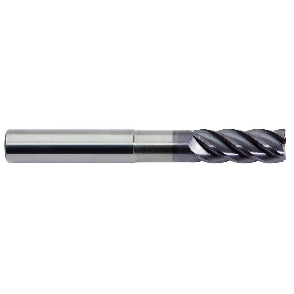 M.A. Ford 17862522NA Corner Radius End Mill 5/8" Dia, 1-1/2" LOC, 0.015" Radius, 5 Flutes, Solid Carbide