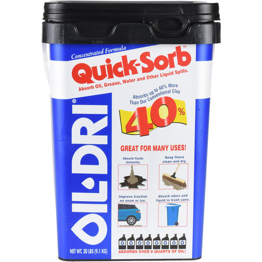 Oil-Dri I05000G-G60 Granular Sorbents Product Type Sorbent  Type Sorbent  Application Spill Containment  Container Size 20 lb  Container Type Pail  Total Package Absorption Capacity 8qt