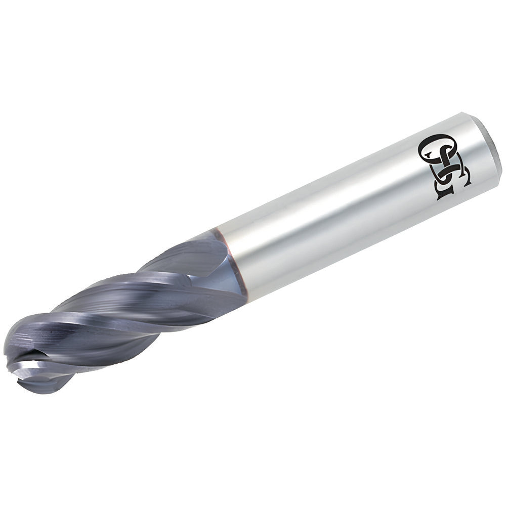 OSG HP441-2500-BN Ball End Mill 0.25" Dia, 0.75" LOC, 4 Flute, Solid Carbide