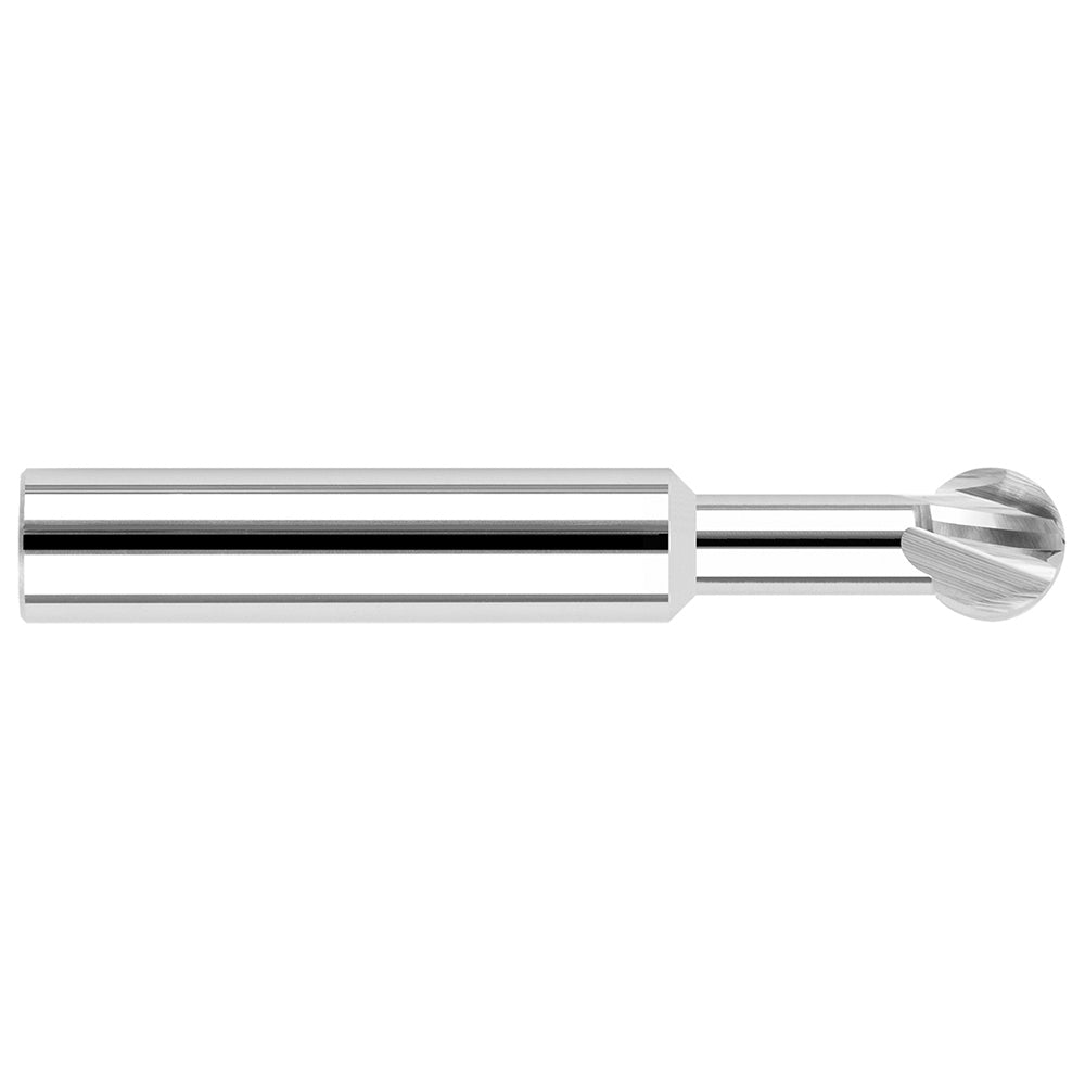 Harvey Tool 29516 Undercutting End Mill 1/4" Dia, 4 Flute, 0.1250" Radius, Solid Carbide