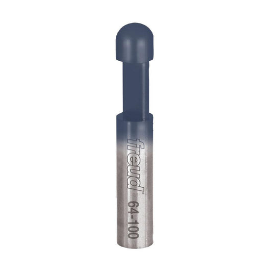 Freud 64-100 1/4" Dia, 3/8" LOC, 1 Flute Solid Carbide Edge Profile Flush Trim Router Bit