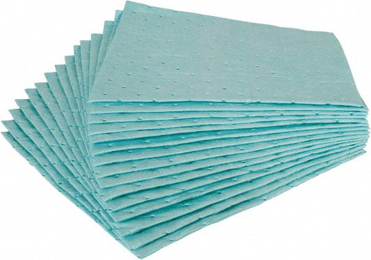 Brady SPC Sorbents SPCUN1113 Sorbent Pad Chemical & Hazmat Use, 1' Wide, 1' Long, 21 gal, Green