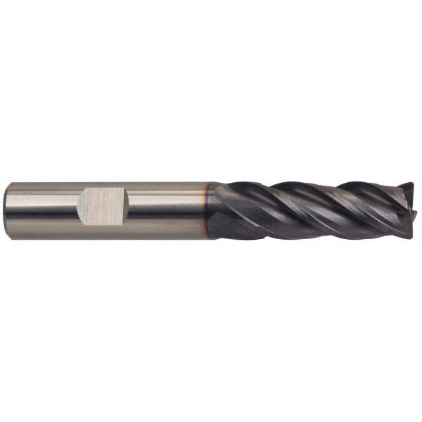 Guhring 9030790063540 Corner Radius End Mill 1/4" Dia, 3/4" LOC, 0.0310" Radius, 4 Flute, Solid Carbide