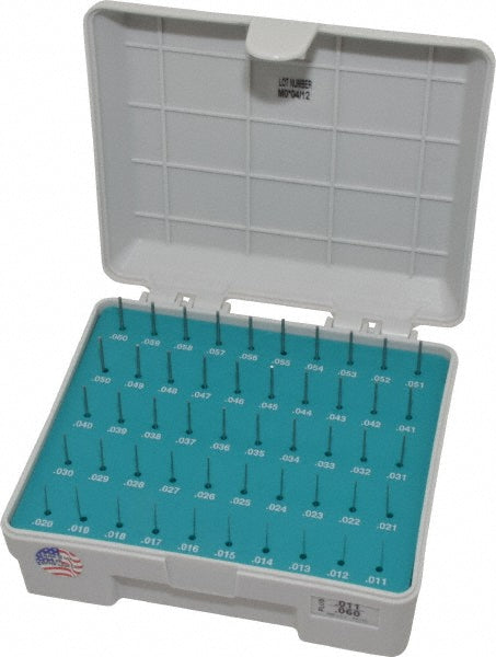 Meyer Gage M0P Class Z Plug Gage Set 0.011 to 0.06" Range, 50 Pc