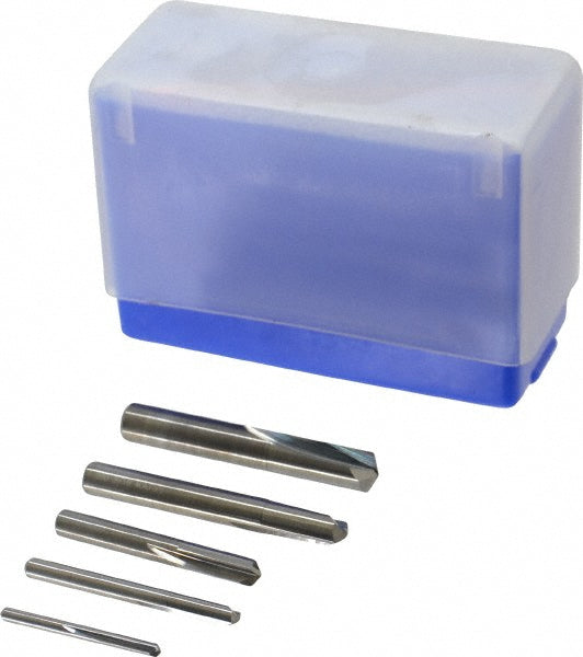 M.A. Ford 20010000 Drill Bit Set Screw Machine Length Drill Bits, 5 Pc, 135 &deg, Solid Carbide