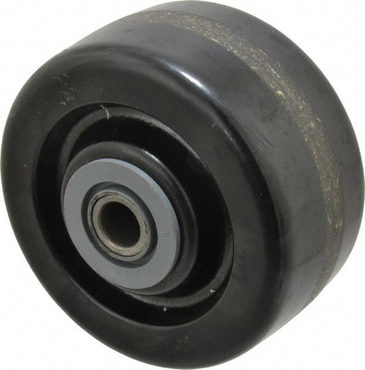 Albion TM0420112 Caster Wheel Phenolic, 4" Dia, 2" Wide, 1/2" Axle