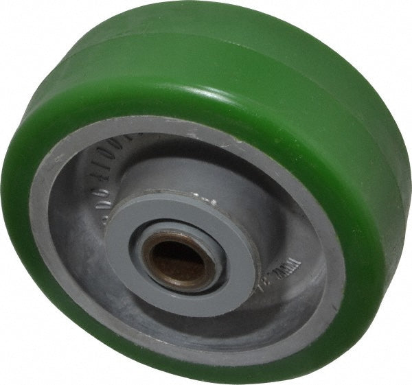 Albion PD0410112 Caster Wheel Polyurethane, 4" Dia, 1-1/2" Wide, 1/2" Axle