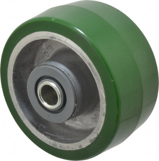 Albion PD0420112 Caster Wheel Polyurethane, 4" Dia, 2" Wide, 1/2" Axle