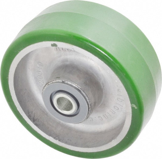 Albion PD0520112 Caster Wheel Polyurethane, 5" Dia, 2" Wide, 1/2" Axle