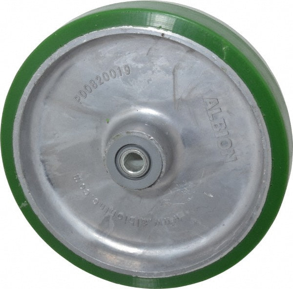 Albion PD0820112 Caster Wheel Polyurethane, 8" Dia, 2" Wide, 1/2" Axle