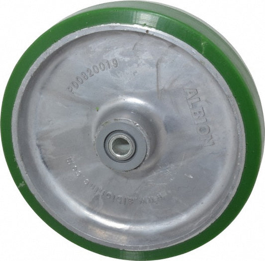 Albion PD0820112 Caster Wheel Polyurethane, 8" Dia, 2" Wide, 1/2" Axle