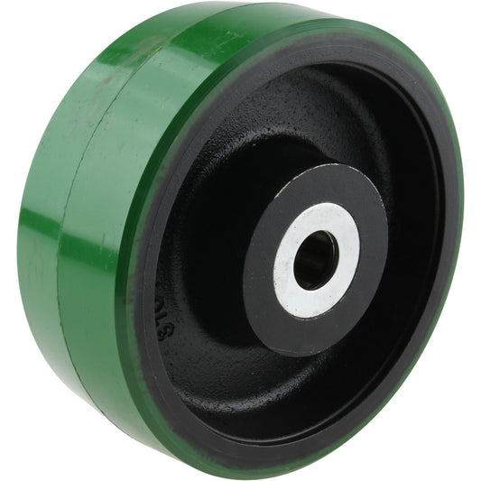 Albion PY0850116 Caster Wheel Polyurethane, 8" Dia, 3" Wide, 1" Axle