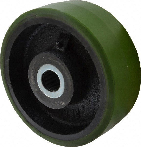 Albion PY0850120 Caster Wheel Polyurethane, 8" Dia, 3" Wide, 1-1/4" Axle