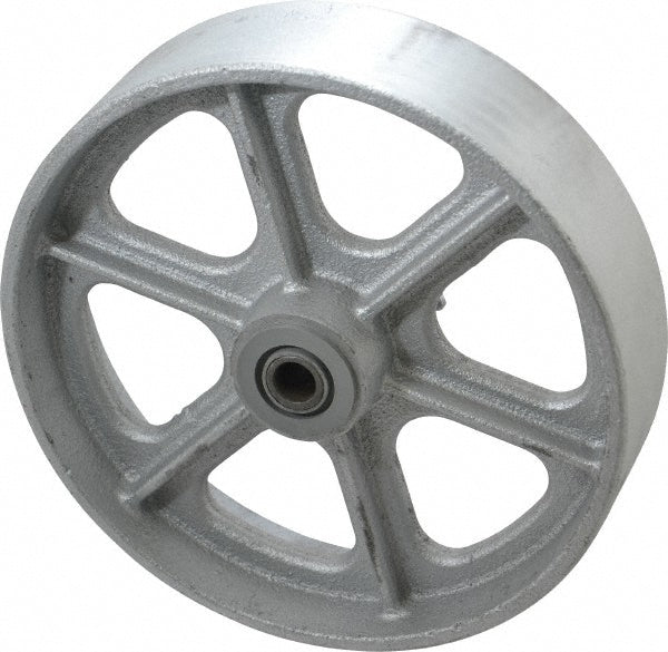 Albion CA0820112 Caster Wheel Cast Iron, 8" Dia, 2" Wide, 1/2" Axle