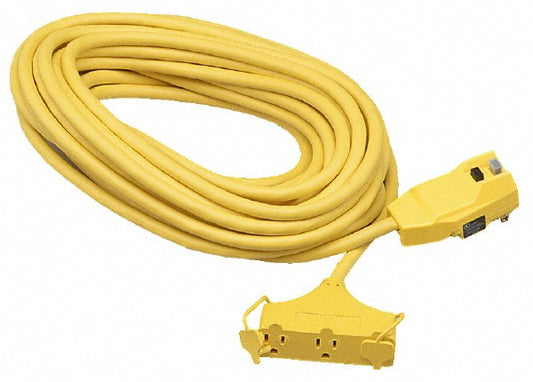 Southwire 14880228-6 Power Cords Cord Type Extension Cord  Overall Length (Feet) 25  Cord Color Yellow  Amperage 15  Voltage 120  Standards OSHA UL Listed