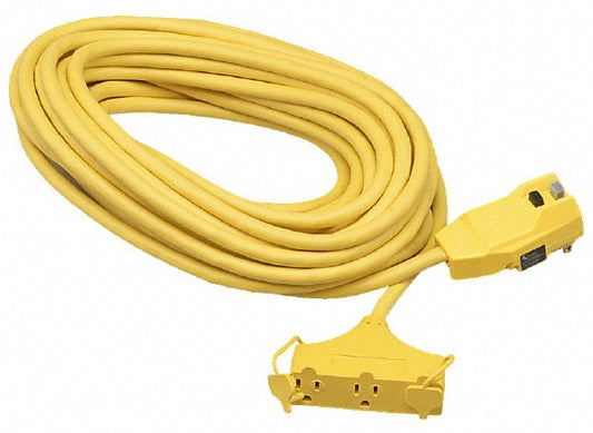 Southwire 14880229-6 Power Cords Cord Type Extension Cord  Overall Length (Feet) 50  Cord Color Yellow  Amperage 15  Voltage 120  Standards OSHA UL Listed