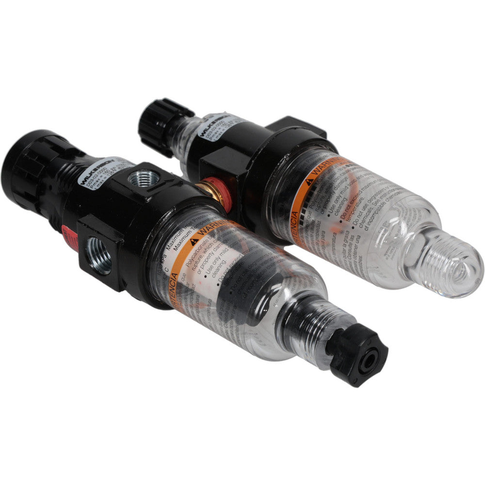 Wilkerson D03-02-0000 FRL Combination Unit 1/4 NPT, Miniature, 2 Pc Filter/Regulator-Lubricator