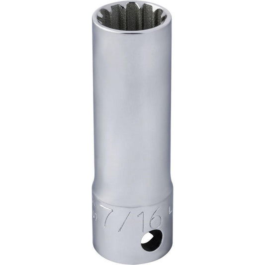 Proto J5014DPL Spline Socket 3/8" Drive, #14 Spline, 7/16" Hex