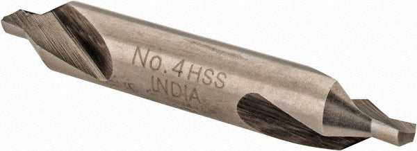 Value Collection 156400004000000 Combo Drill & Countersink #4, 5/16" Body Dia, High Speed Steel