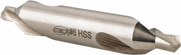 Keo 906-000-135 Combo Drill & Countersink #6, 1/2" Body Dia, 118°, High Speed Steel
