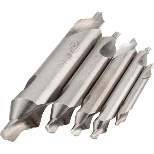 Keo 906-000-001 5 Pc #1 to #5 High Speed Steel Combo Drill & Countersink Set